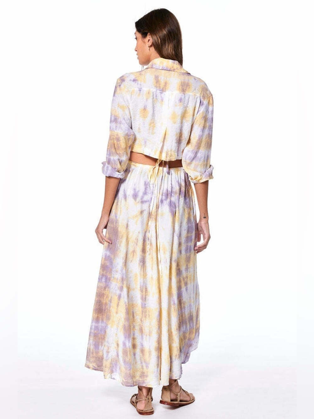 YOUNG FABULOUS & BROKE Derby Dress S Violet Jupiter / Tiger Lily Solid - Picture 9 of 9